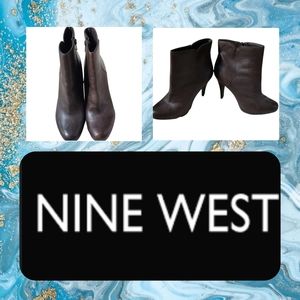 NINE WEST Leather brown bootie